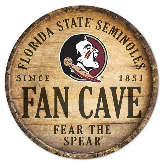  Florida State Seminoles Round Wood Barrel Top Sign 14 Inch -  ToylandEU™