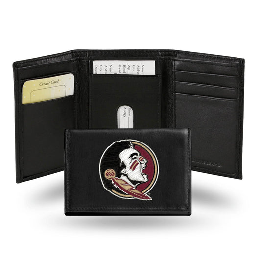 Florida State Seminoles Trifold Leather Wallet Embroidered - ToylandEU
