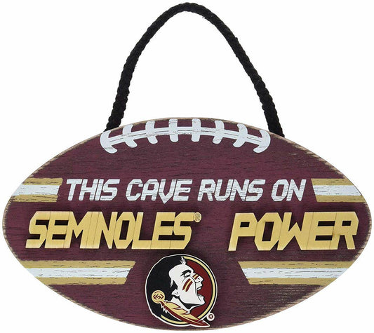 Florida State Seminoles Wood Football Sign Wall Decor - ToylandEU