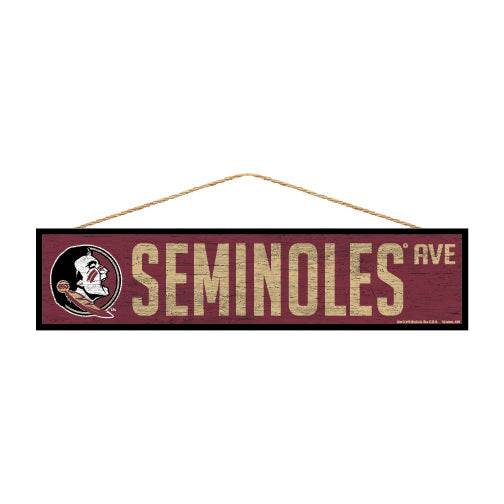 Florida State Seminoles Wood Sign 4x17 Avenue Design - ToylandEU