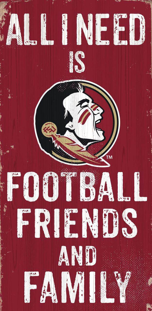 Florida State Seminoles Wood Sign 6x12 Football Design - ToylandEU