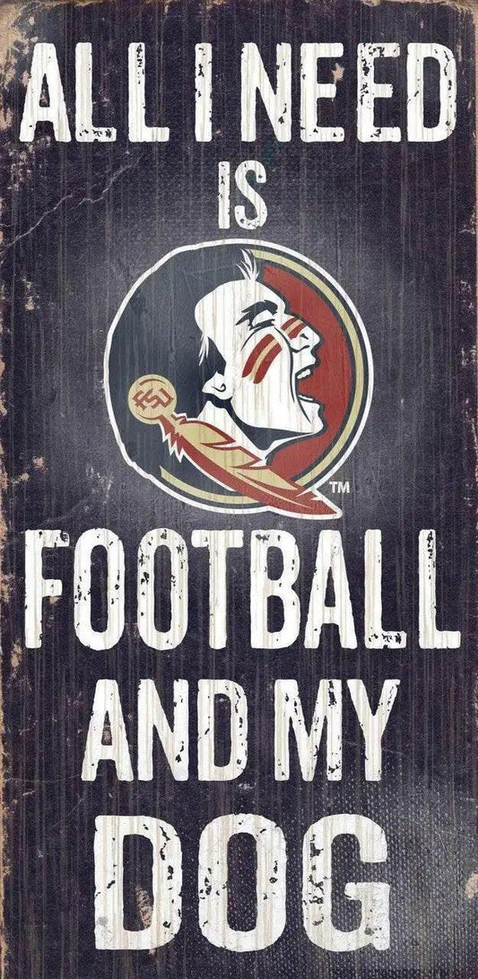  Florida State Seminoles Wood Sign Football and Dog Decor -  ToylandEU™