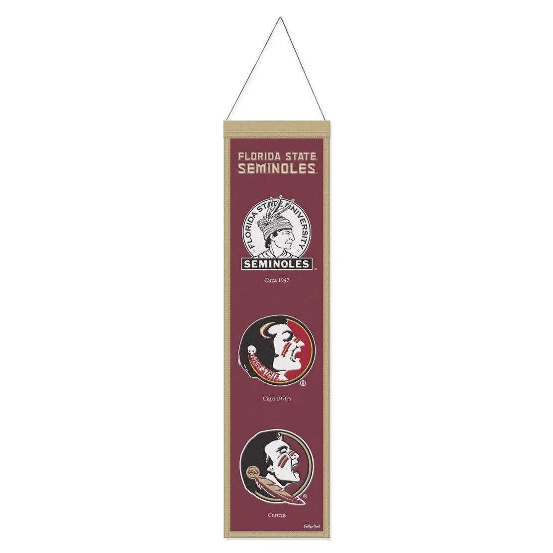 Florida State Seminoles Wool Banner 8x32 Heritage Evolution -  ToylandEU™