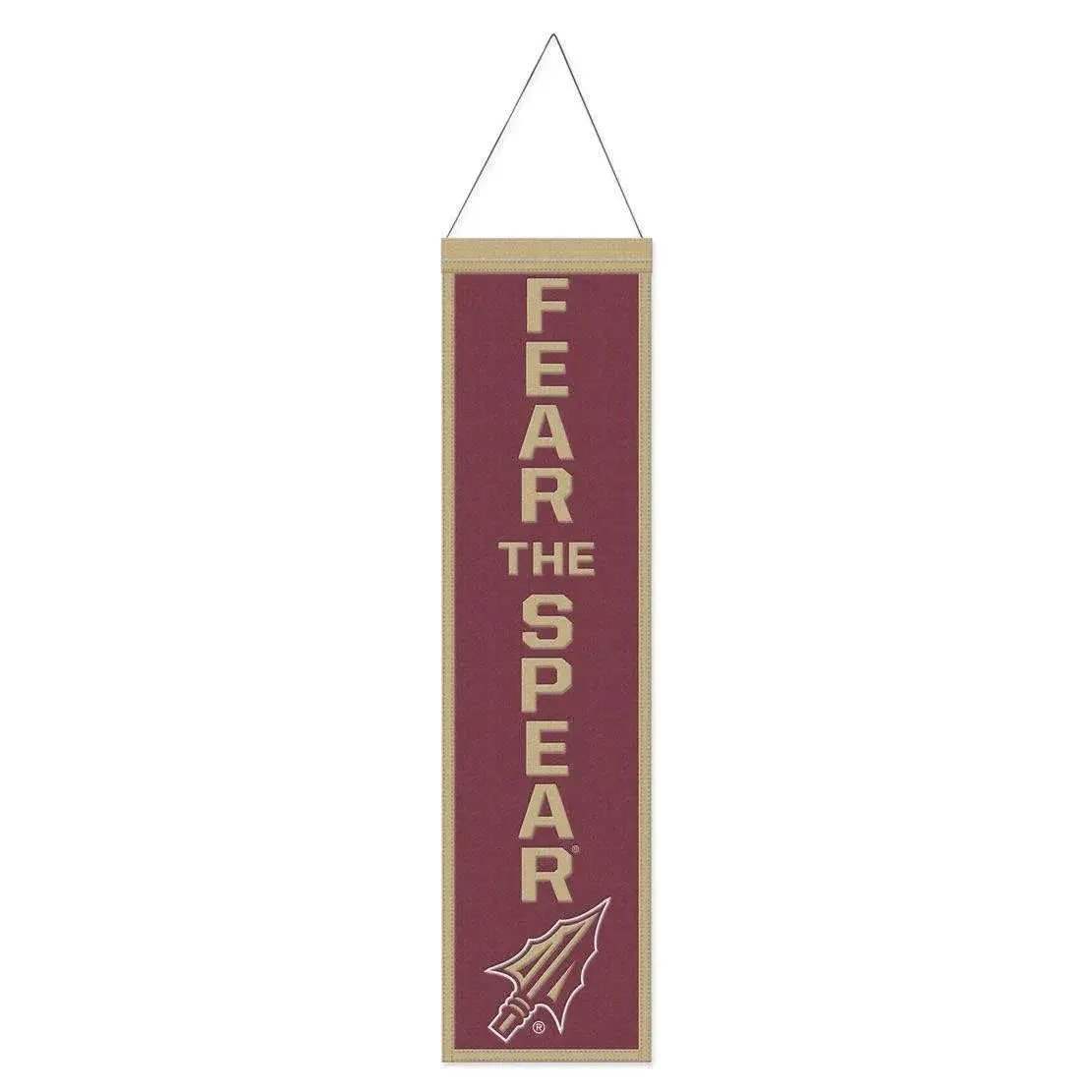  Florida State Seminoles Wool Banner 8x32 Heritage Slogan -  ToylandEU™