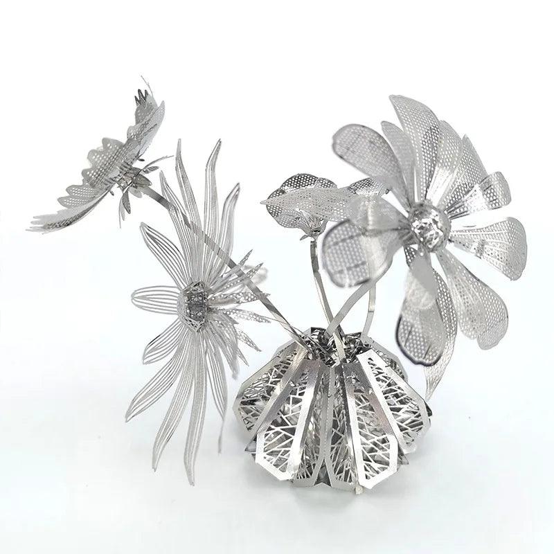  Flower Arrangement 3D Metal | DIY Kit | Toylandeu™ 