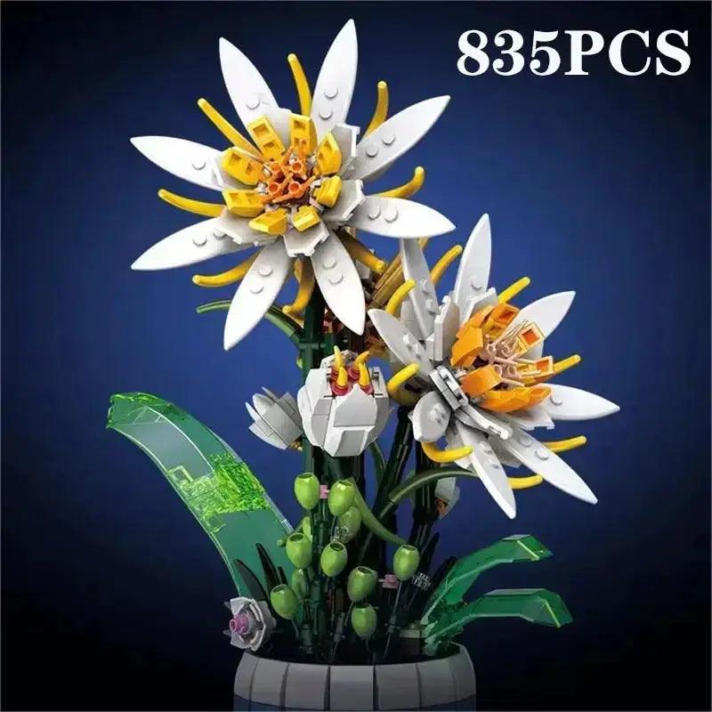  Flower Bonsai Building Blocks Kit Eco Desktop Decor -  ToylandEU™