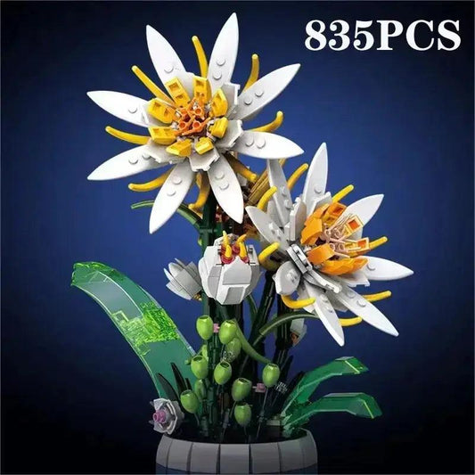  Flower Bonsai Building Blocks Kit Eco Desktop Decor -  ToylandEU™