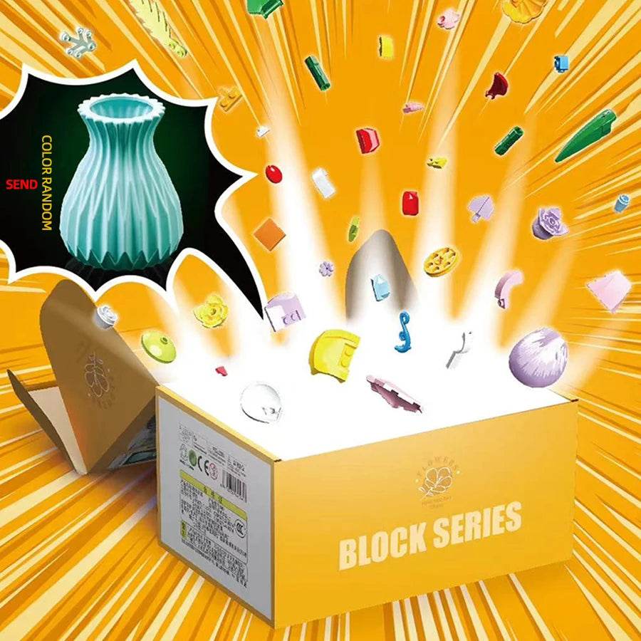 Flower Bouquet Building Blocks Eternal Flower Rose Sunflower Set - ToylandEU