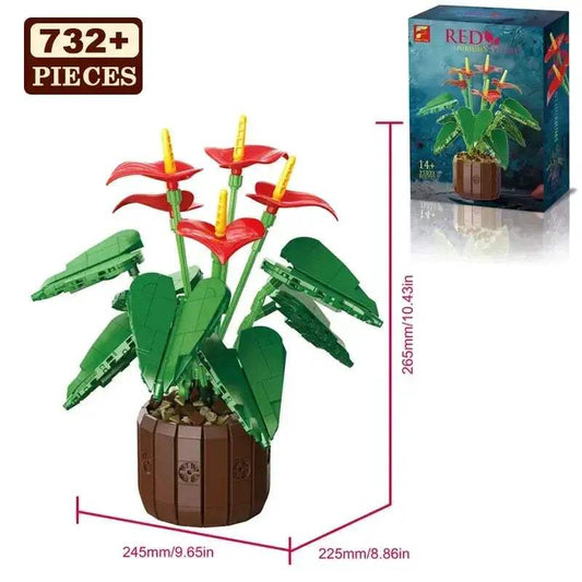  Flower Bouquet Building Blocks Kit Lego Compatible Gift -  ToylandEU™
