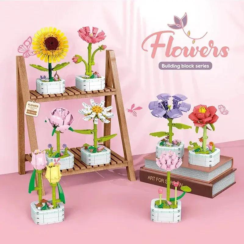  Flower Bouquet Building Blocks Set Sunflower Gift Idea -  ToylandEU™
