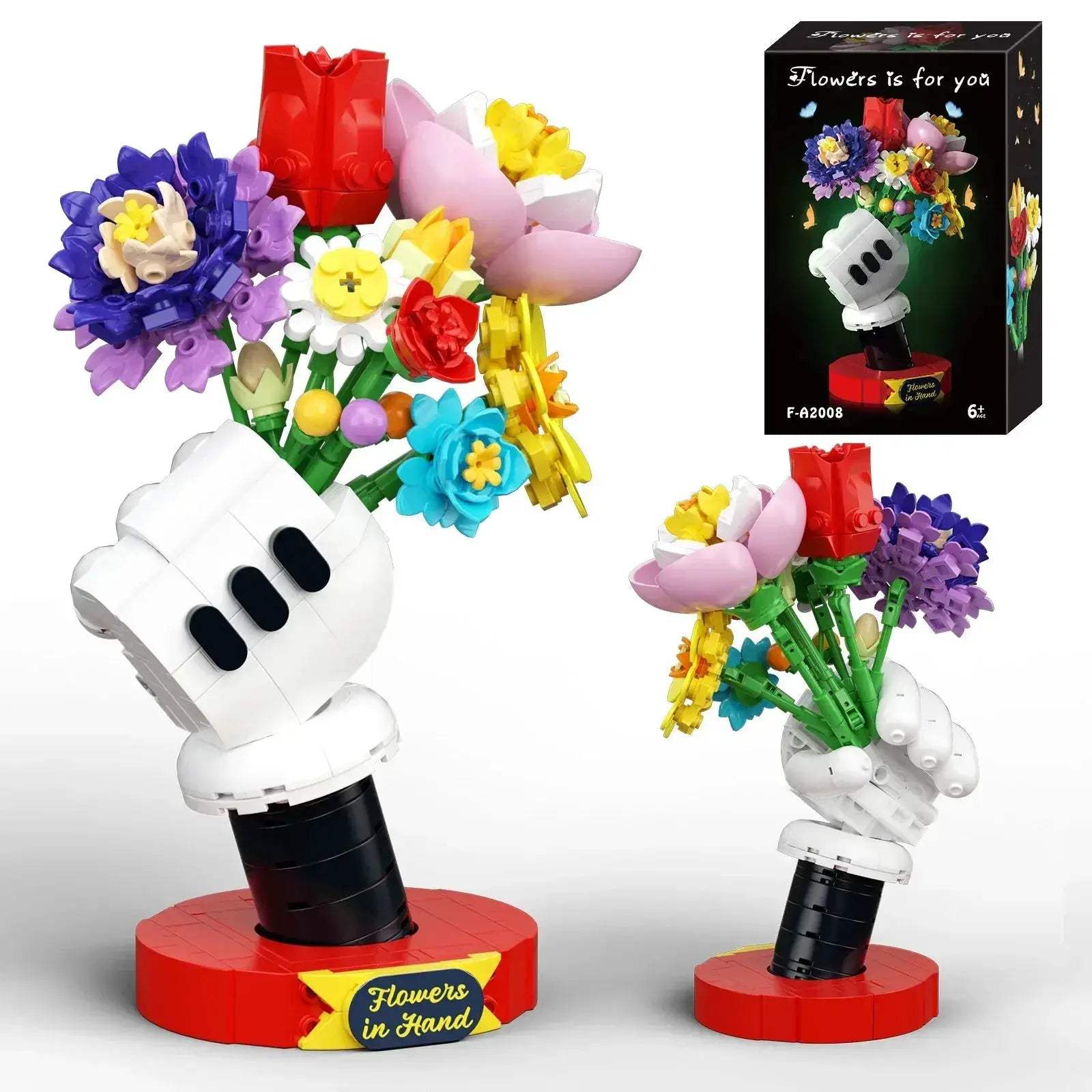 Flower Bouquet Building Kit With Elegant Display Stand - ToylandEU