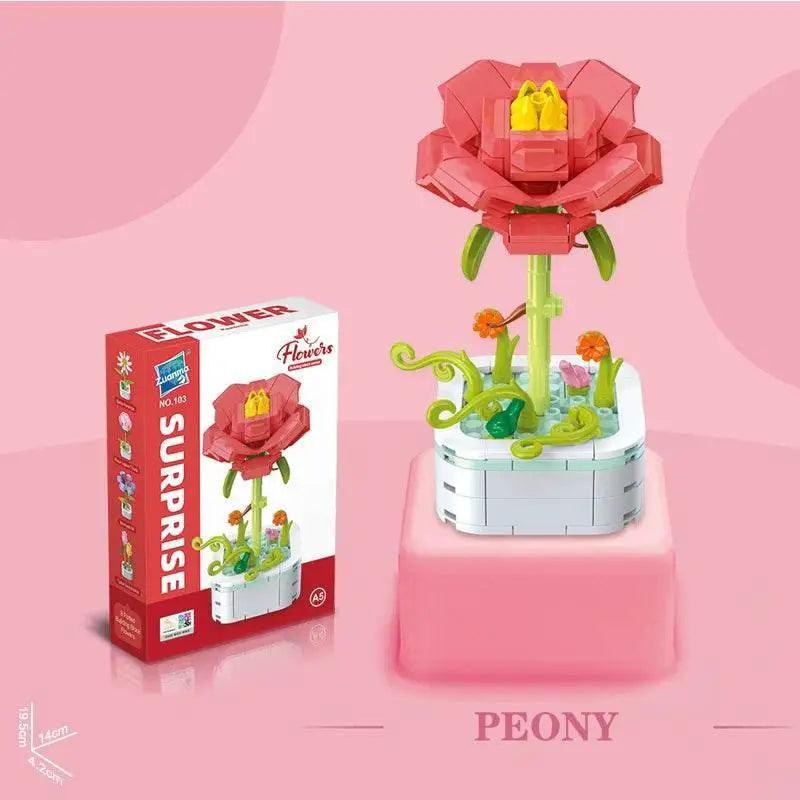  Bouquet Building Block Set Plant Potted Bricks Toys Girls Gifts -  ToylandEU™