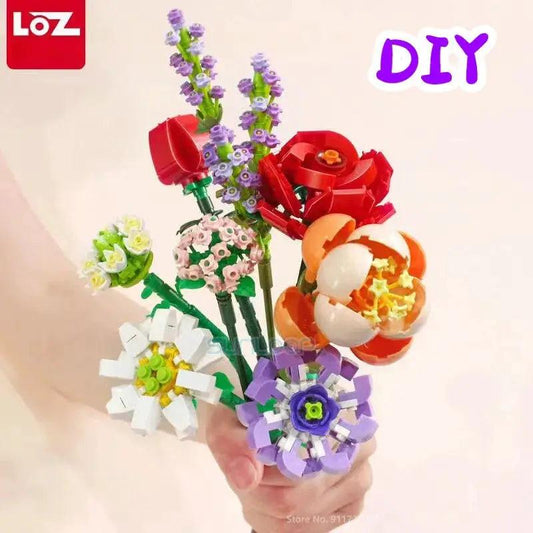  Flower Building Blocks Bouquet Set Birthday Gift Ready -  ToylandEU™