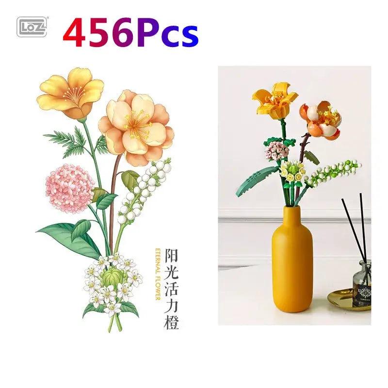  Flower Building Blocks Bouquet Set Birthday Gift Ready -  ToylandEU™