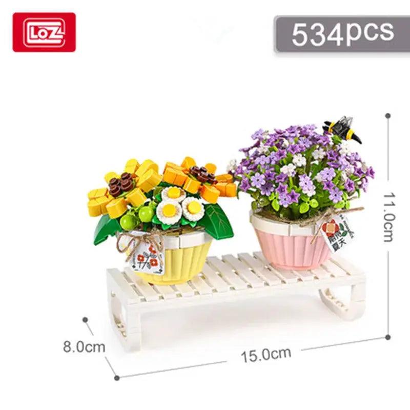  Flower Building Blocks Bouquet Set Birthday Gift Ready -  ToylandEU™