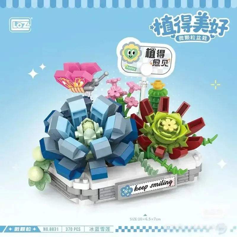 Flowers Bricks Bouquet Building Blocks Toys for Birthday Gift Room Decor Botanical Set Valentine's Day Rose Friends Kids Adults - ToylandEU