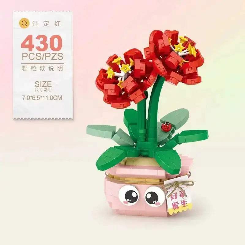 Flowers Bricks Bouquet Building Blocks Toys for Birthday Gift Room Decor Botanical Set Valentine's Day Rose Friends Kids Adults - ToylandEU