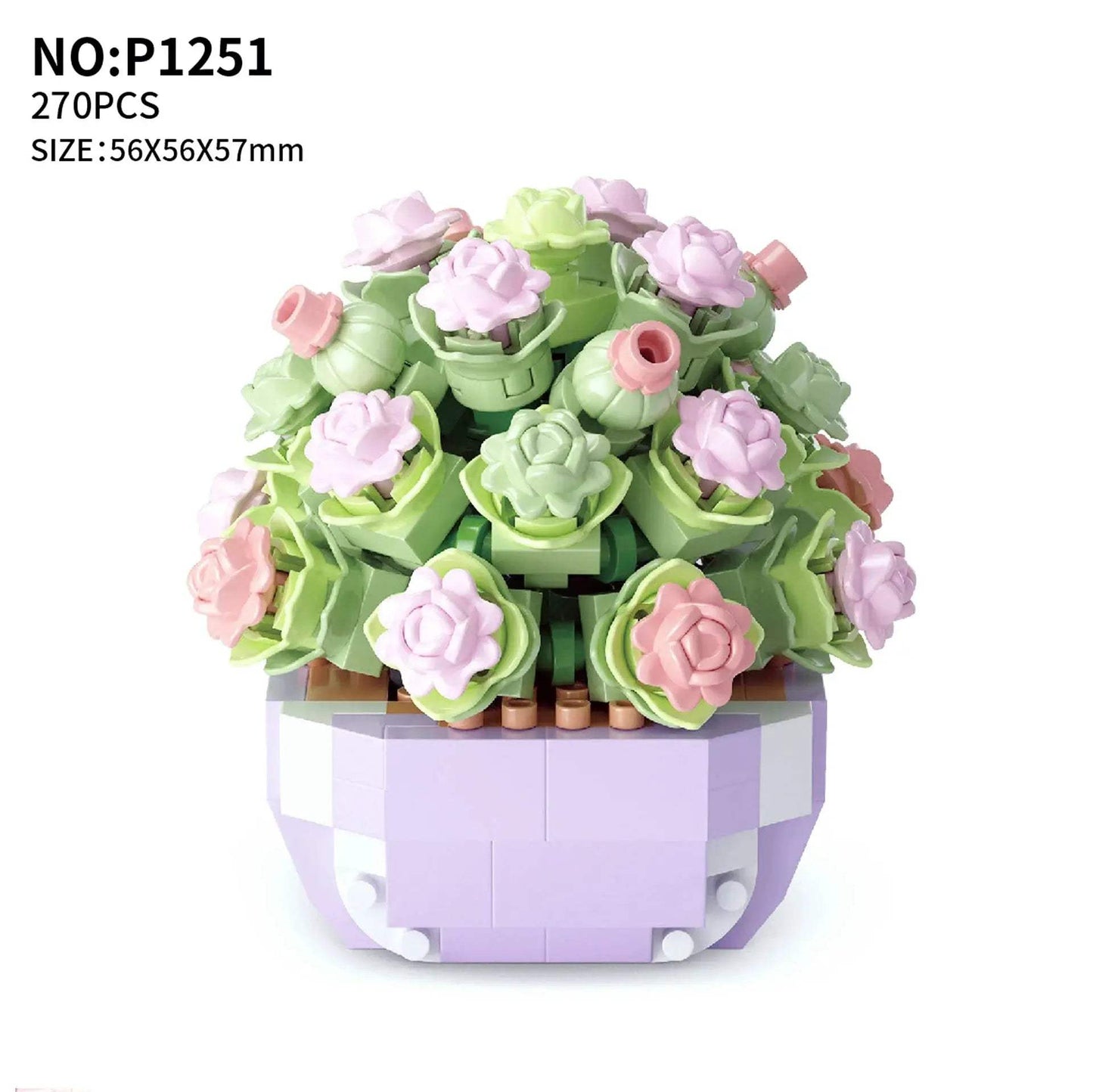 Flowers Bricks Bouquet Building Blocks Toys for Birthday Gift Room Decor Botanical Set Valentine's Day Rose Friends Kids Adults - ToylandEU
