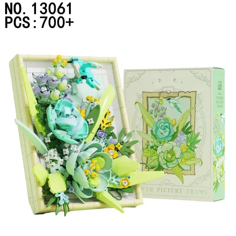 Flower Building Blocks Desk Decor Kit For DIY Plant Display - ToylandEU