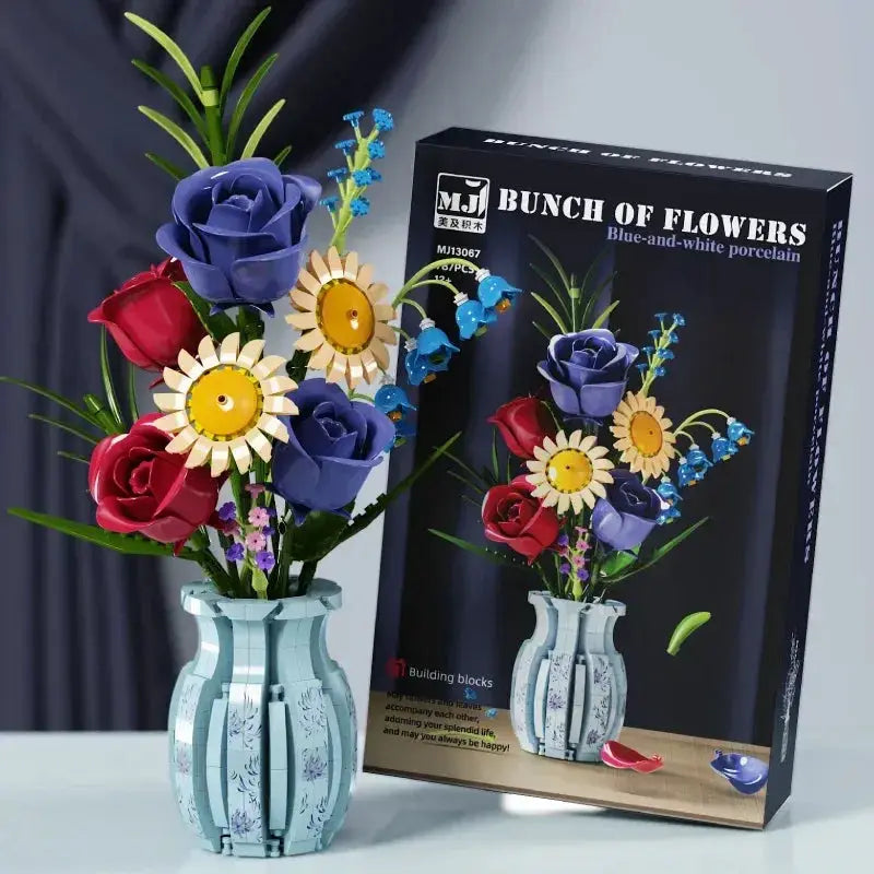 Flower Building Blocks Desk Decor Kit For DIY Plant Display - ToylandEU