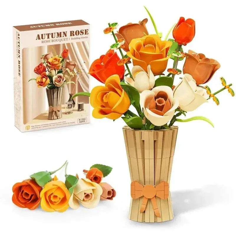 Flower Building Blocks Desk Decor Kit For DIY Plant Display - ToylandEU
