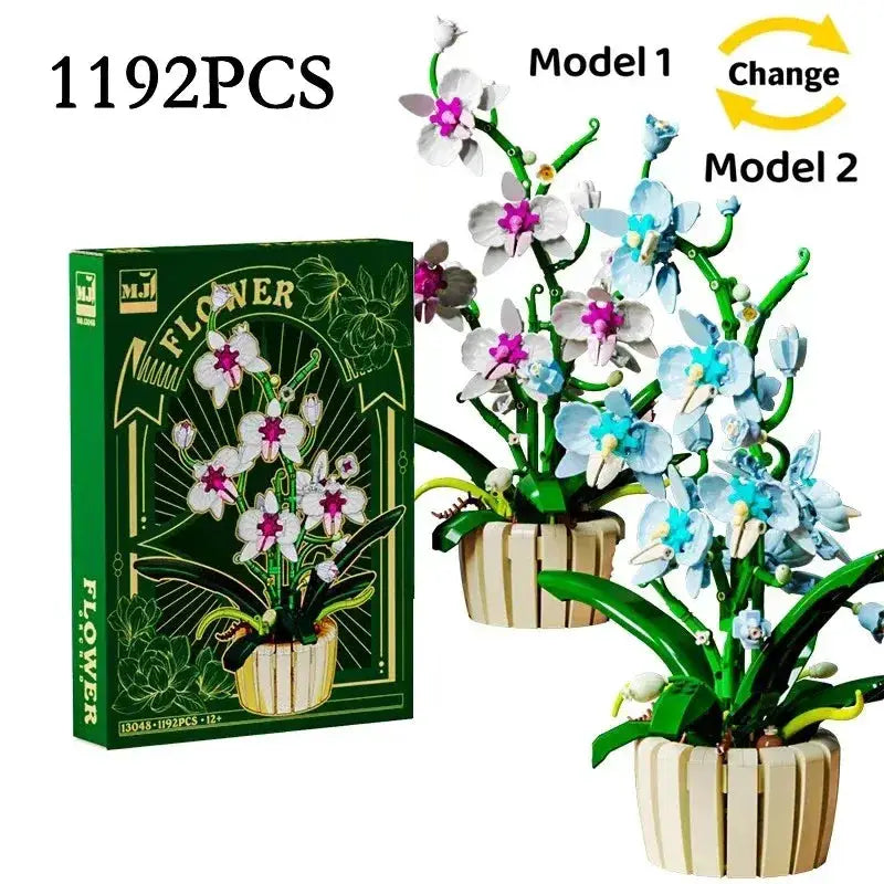 Flower Building Blocks Desk Decor Kit For DIY Plant Display - ToylandEU
