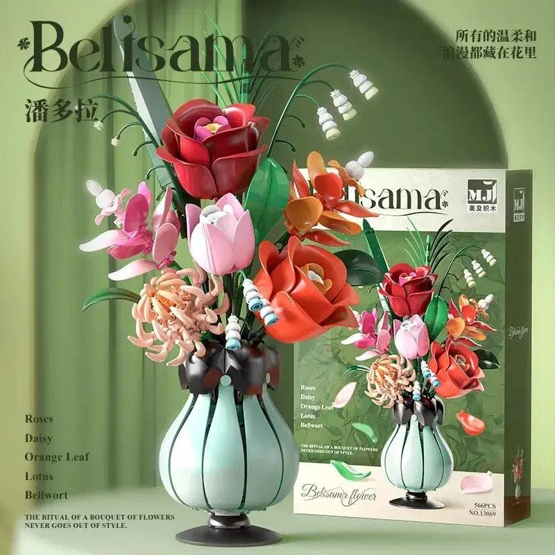  Flower Building Blocks Desk Decor Kit Pro Plant Display -  ToylandEU™