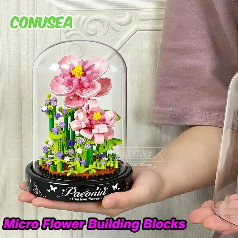  Flower Building Blocks Micro Mini Bricks Creative -  ToylandEU™