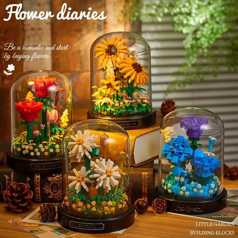  Flower Building Blocks Micro Mini Bricks Creative -  ToylandEU™