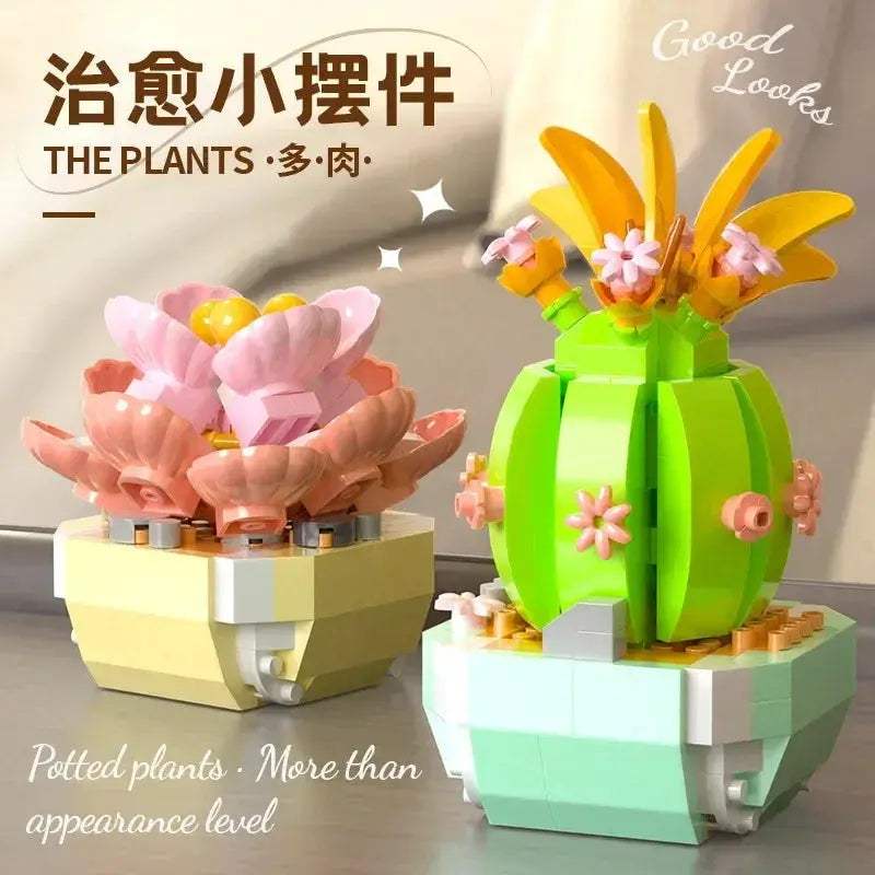 Flower Succulent Building Blocks Garden Kit for DIY Plants - ToylandEU