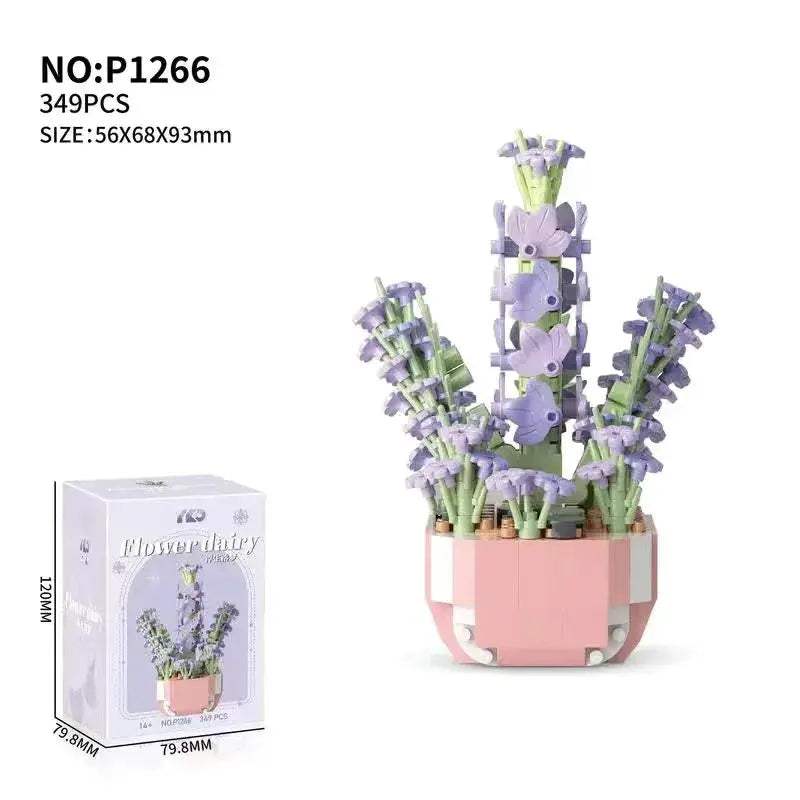 Flower Succulent Building Blocks Garden Kit for DIY Plants - ToylandEU