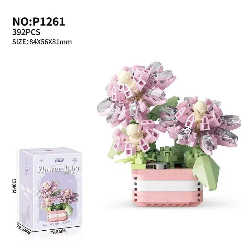 Flower Succulent Building Blocks Garden Kit for DIY Plants - ToylandEU