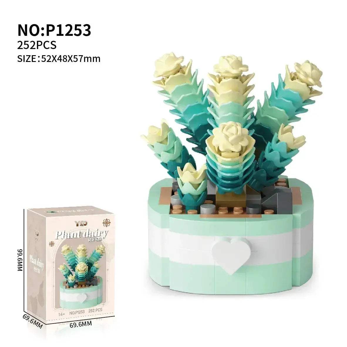 Flower Succulent Building Blocks Garden Kit for DIY Plants - ToylandEU