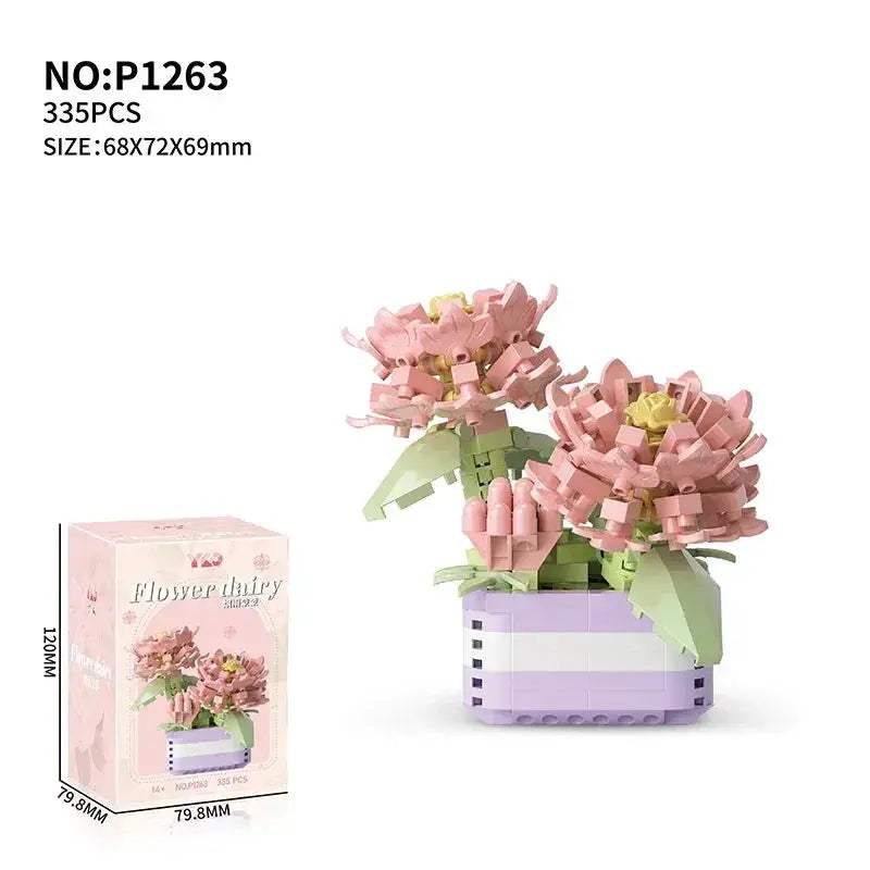 Flower Succulent Building Blocks Garden Kit for DIY Plants - ToylandEU