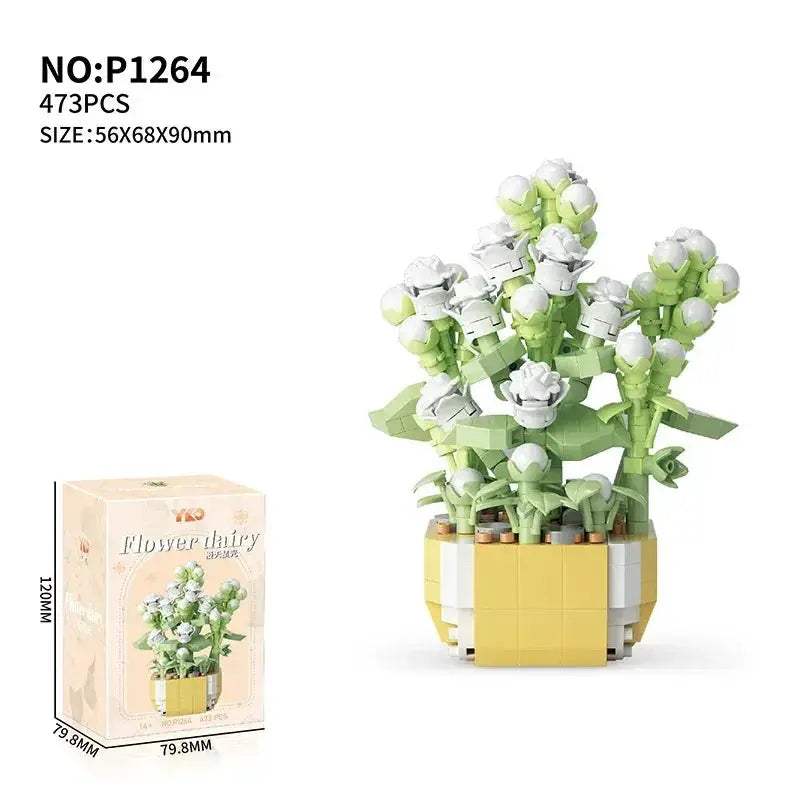 Flower Succulent Building Blocks Garden Kit for DIY Plants - ToylandEU