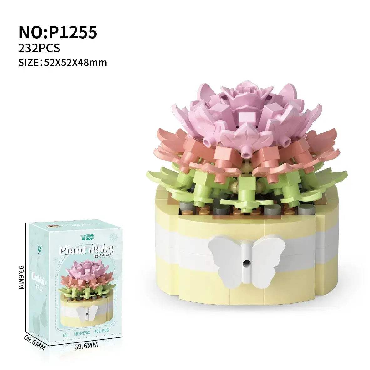 Flower Succulent Building Blocks Garden Kit for DIY Plants - ToylandEU