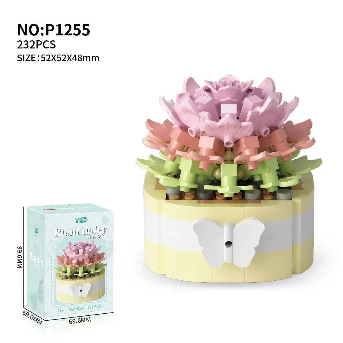  Flower Succulent Building Blocks LEGO Compatible Garden Kit -  ToylandEU™