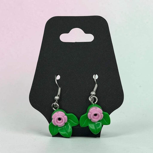 Flower Earrings | Authentic LEGO Parts | Bright Floral Style | B3 Customs
