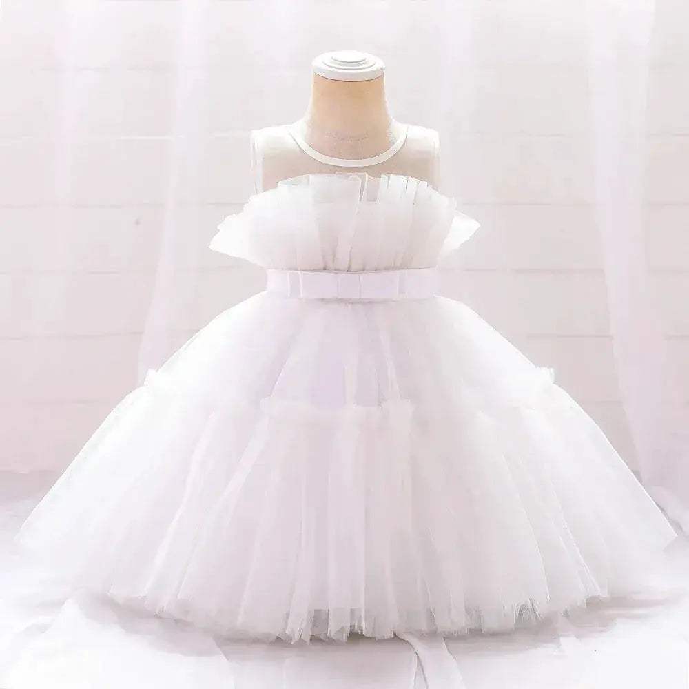 Fluffy Baby Girl Dress for Baptism and Birthday Celebration - ToylandEU
