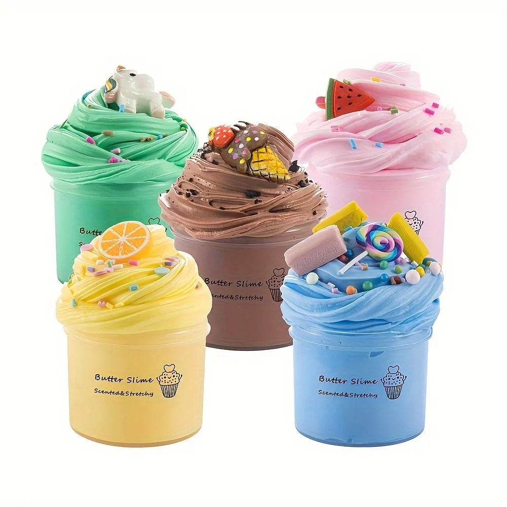 Fluffy Slime Kit Scented Pineapple Charms For Teens - ToylandEU