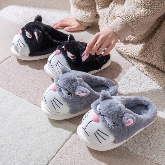Fluffy Slippers Cartoon Plush Indoor Designer For Women - ToylandEU
