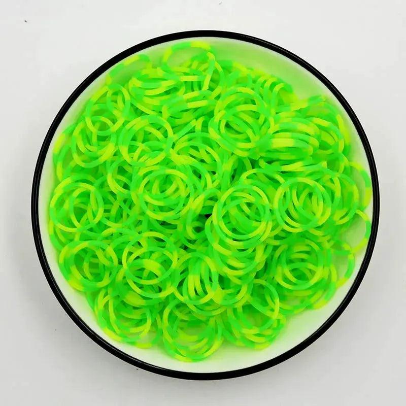  Fluorescent Glow Bracelets Diy Kit for Loom Bands -  ToylandEU™