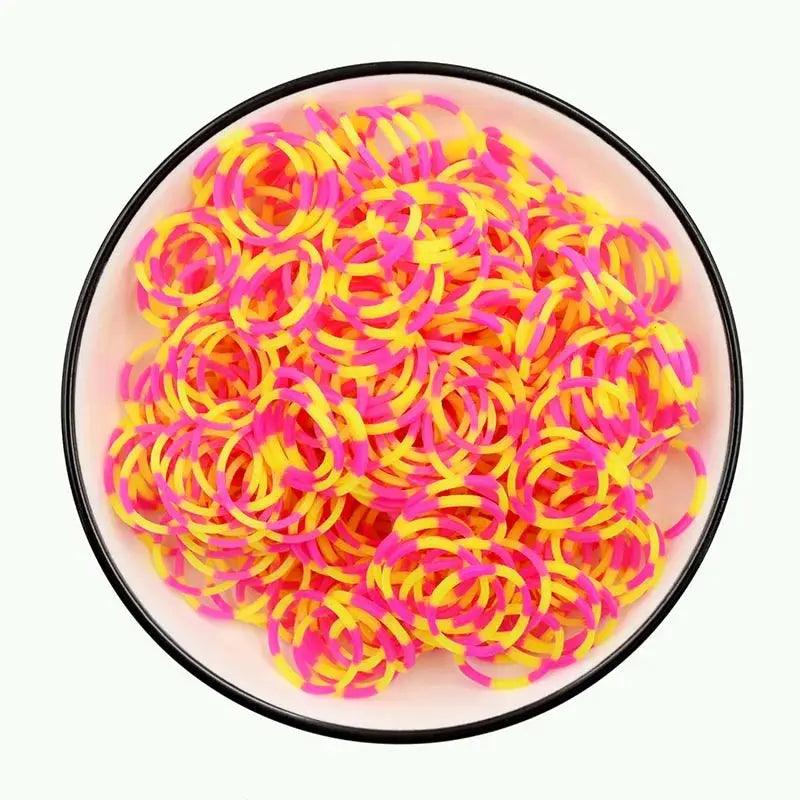  Fluorescent Glow Bracelets Diy Kit for Loom Bands -  ToylandEU™