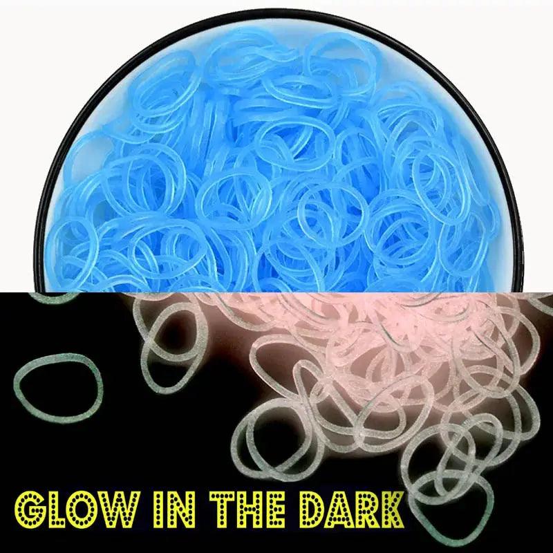  Fluorescent Glow Bracelets Diy Kit for Loom Bands -  ToylandEU™