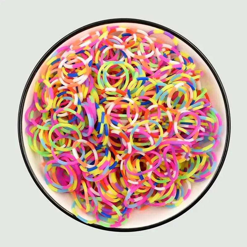  Fluorescent Glow Bracelets Diy Kit for Loom Bands -  ToylandEU™