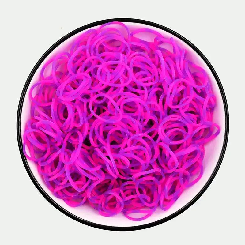  Fluorescent Glow Bracelets Diy Kit for Loom Bands -  ToylandEU™