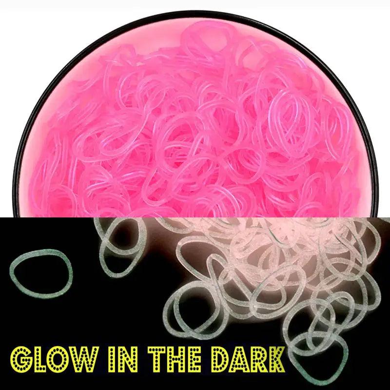  Fluorescent Glow Bracelets Diy Kit for Loom Bands -  ToylandEU™