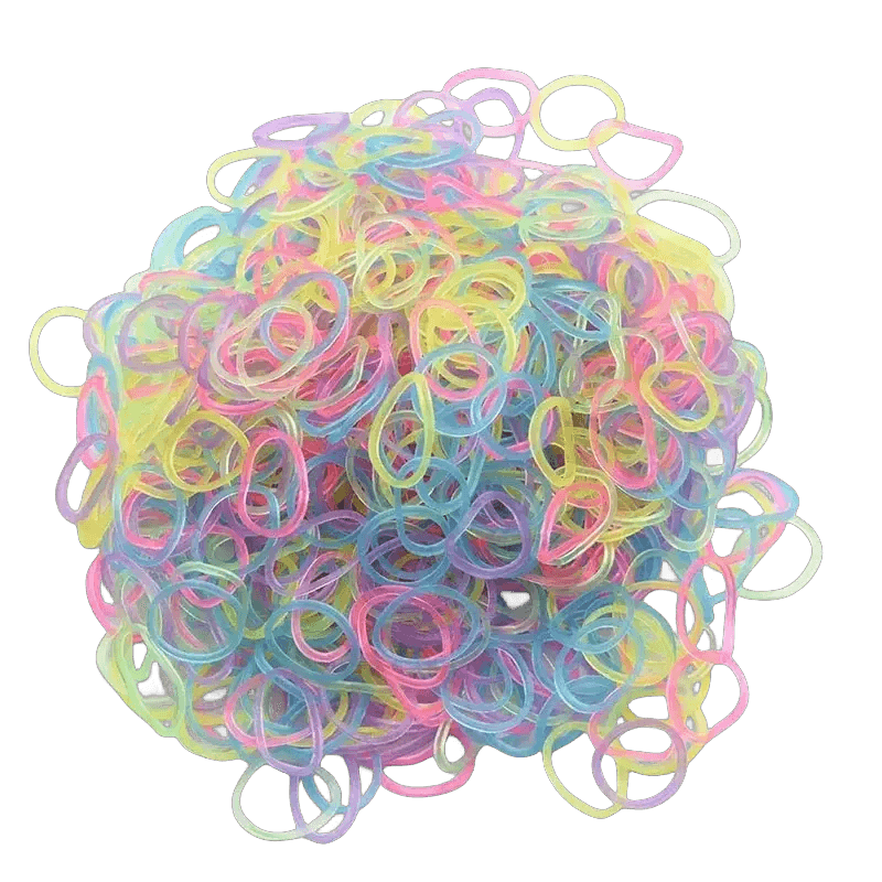  Fluorescent Glow Bracelets Diy Kit for Loom Bands -  ToylandEU™