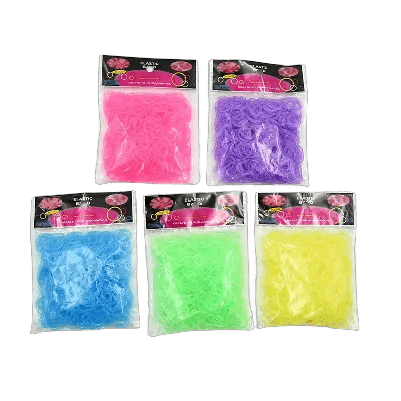  Fluorescent Glow Bracelets Diy Kit for Loom Bands -  ToylandEU™