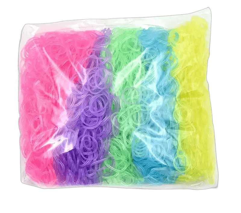  Fluorescent Glow Bracelets Diy Kit for Loom Bands -  ToylandEU™